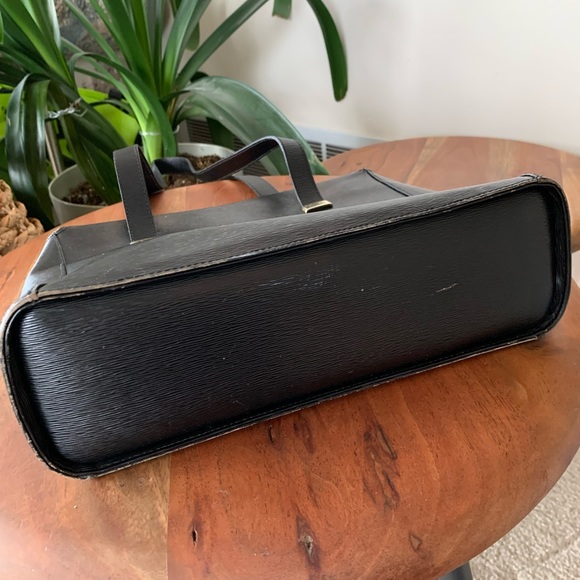 Black Nina Rocco Saffiano leather shoulder bag - Picture 5 of 7